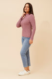 CKM June Solid Knit Jumper Wild Rose
