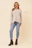 CKM Kamari Wool Blend Knit Jumper Camel