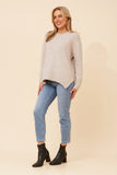 CKM Kamari Wool Blend Knit Jumper Camel