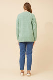 CKM Kamari Wool Blend Knit Jumper Mint
