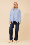 CKM Kamari Wool Blend Knit Jumper Skylight
