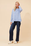CKM Kamari Wool Blend Knit Jumper Skylight