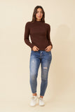 CKM June Solid Knit Jumper Chestnut