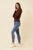 CKM June Solid Knit Jumper Chestnut