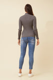 CKM June Solid Knit Jumper Slate
