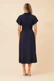 CKM Leanza Shirt Midi Dress Navy