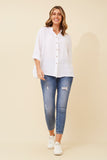 CKM Leyton Linen Wmns Shirt White