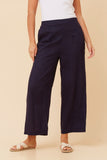 CKM Loxana Linen Blend Pants Navy