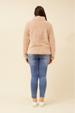 CKM Teddy Faux Fur Jacket Deep Beige