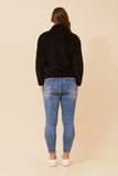 CKM Teddy Faux Fur Jacket Black