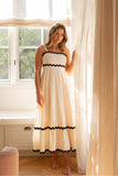 CKM Makenna Ric Rac Maxi Dress Nougat