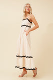 CKM Makenna Ric Rac Maxi Dress Nougat
