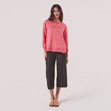 Amyic Embroidery Sweatshirt Melon