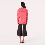 Amyic Embroidery Sweatshirt Melon