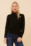 CKM Petunia Turtle Neck Knit Jumper Black