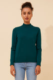CKM Petunia Turtle Neck Knit Jumper Teal