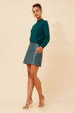CKM Petunia Turtle Neck Knit Jumper Teal