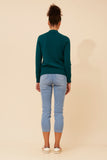 CKM Petunia Turtle Neck Knit Jumper Teal