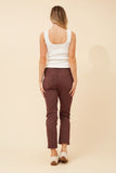 CKM Rayna Solid Jogger Pants Chocolate