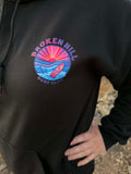 Broken Hill Surf Club Unisex Neon Desert Hoodie Black
