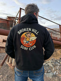 Broken Hill Surf Club Unisex Desert Man Hoodie Black