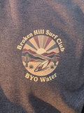Broken Hill Surf Club Unisex Burgundy BYO Water Crew Neck Jumper Charcoal Marle
