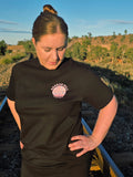 Broken Hill Surf Club Unisex Pastel Pink Tee Black
