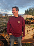 Broken Hill Surf Club Unisex Burgundy BYO Water Crew Neck Jumper Burgundy