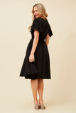 CKM Sandy Knee Length Wmns Dress Black