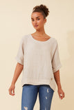 CKM Sien Wmns Linen Top Linen