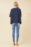 CKM Sien Linen Top Navy