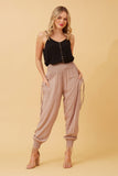 CKM Solid Harem Pants Mocha