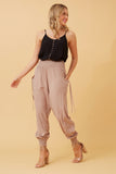 CKM Solid Harem Pants Mocha