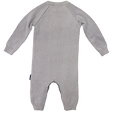 Korango Bear Pattern Knit Onesie Moon Mist