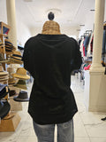 Amyic V Neck Tee Black
