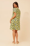 CKM Floral Shift Dress Green