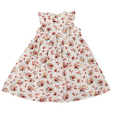 Korango Floral Dress w Frill White