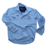 Ringers Western Ord River Kids Work Shirt Denim Blue