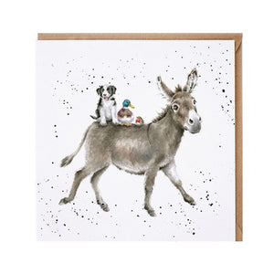 Greeting Card The Donkey Ride