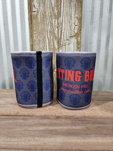 Sitting Bull Stubby Cooler Navy & Grey w Red