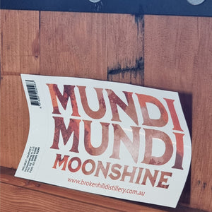 Mundi Mundi Moonshine Sticker Rectangle Large 14cm