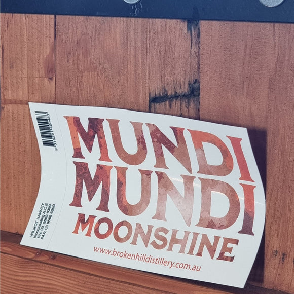 Mundi Mundi Moonshine Sticker Rectangle Small 9cm