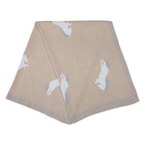 Korango Unicorn Knit Blanket Ivory