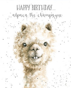 Greeting Card HB - Alpaca The Champagne