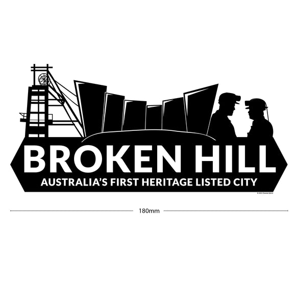 Spicers Creative Broken Hill Sticker 180mm