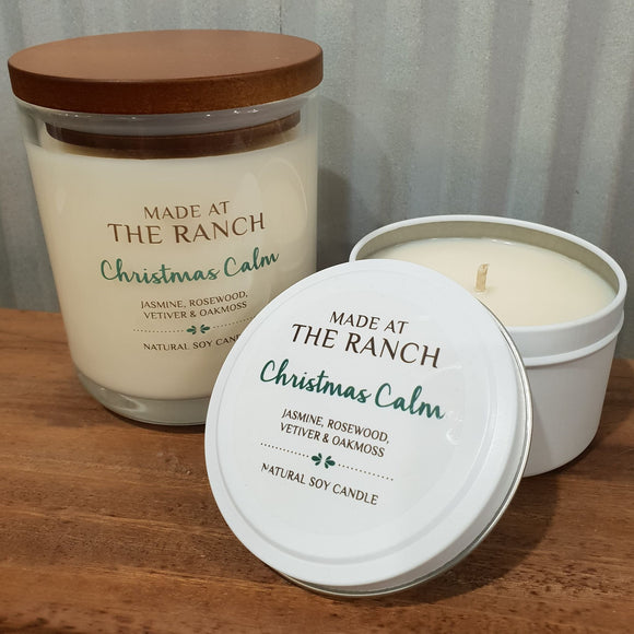 Made At The Ranch Candle Christmas Calm Travel Tin