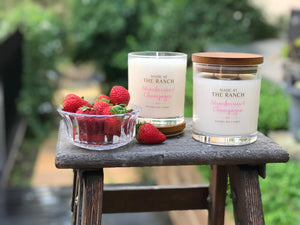 Made At The Ranch Candle Strawberries & Champagne XLarge