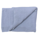 Korango Textured Knit Blanket Dusty Blue