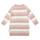 Korango Kids A Line Striped Knit Dress Tapioca Stripe