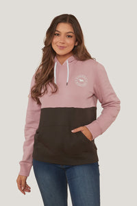 Ringers Western Albany Wmns Hoodie Rosey & Charcoal